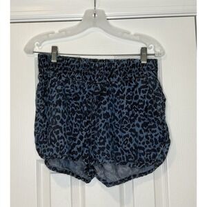 Charley 5.0 Women's Elastic Waist Shorts Blue Black Leopard Medium
